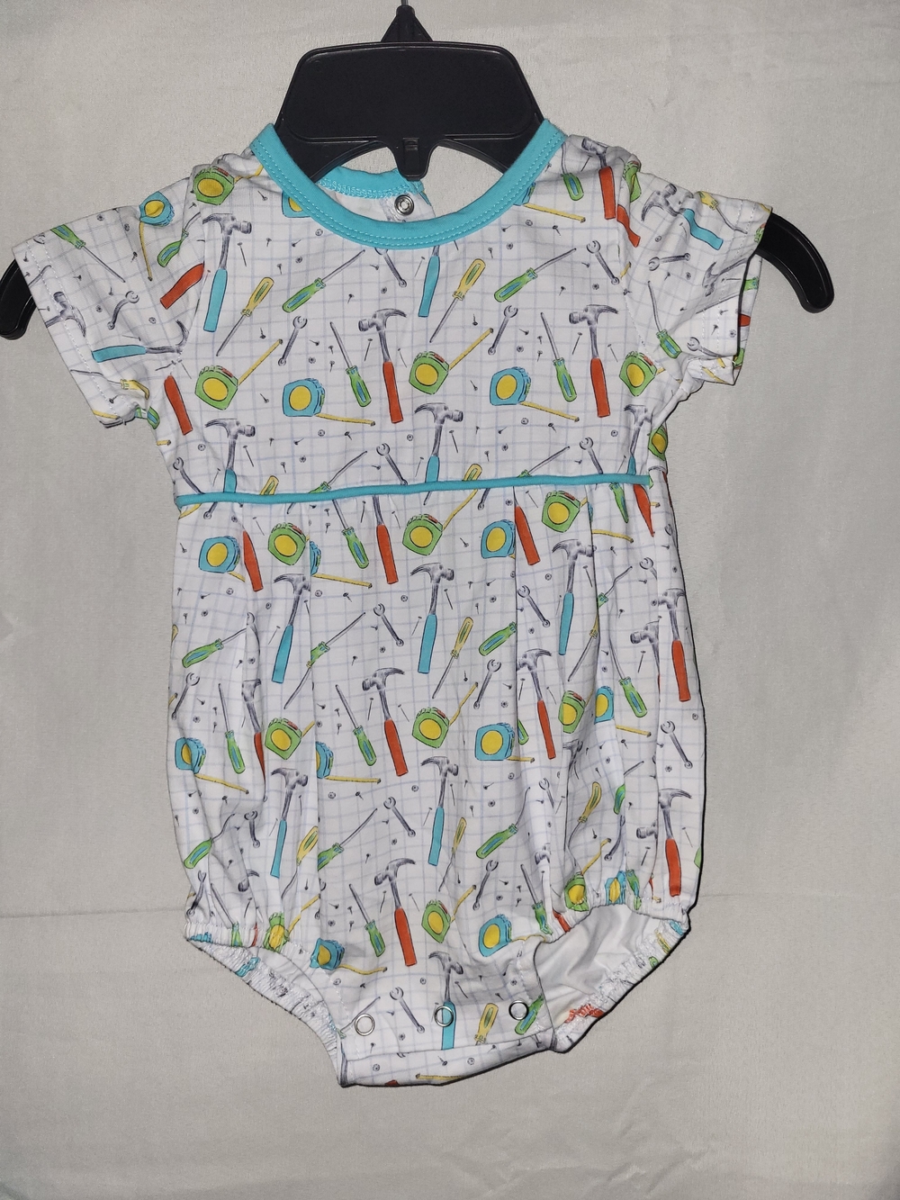 Trotter Street Kids Baby Boys 9 Months Tool One Piece Romper Outfit